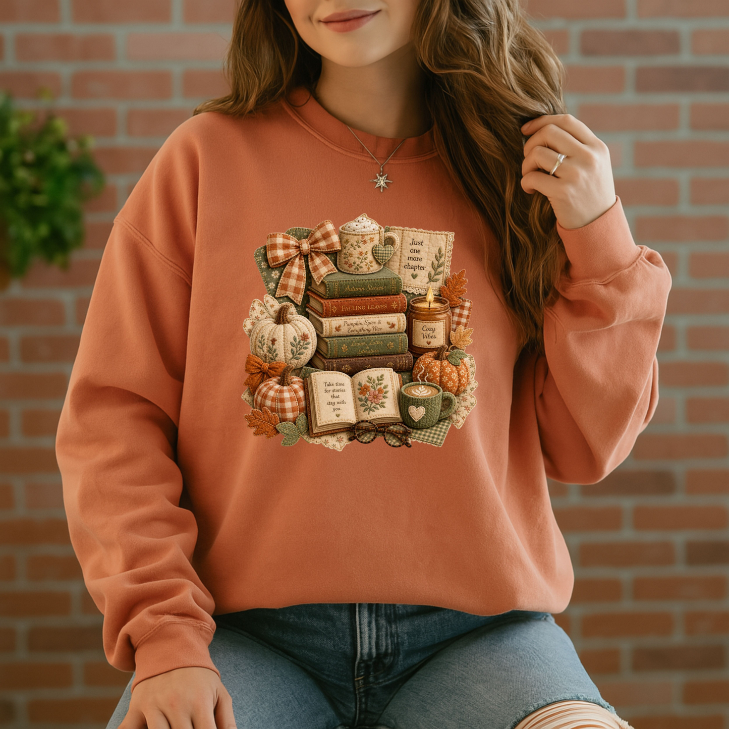 🍂📚 Autumn Stories & Cozy Chapters Sweatshirt 🎃☕