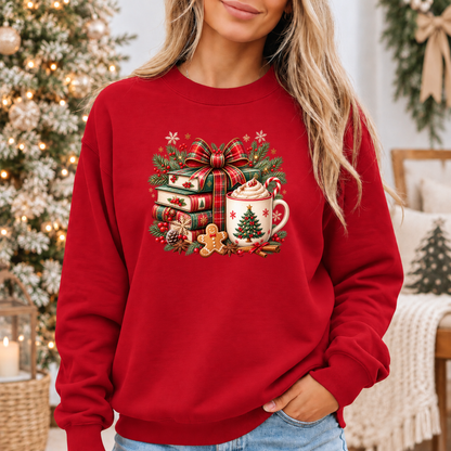 Festive Christmas Book Nook ✨🎅 Cosy Christmas Sweatshirt