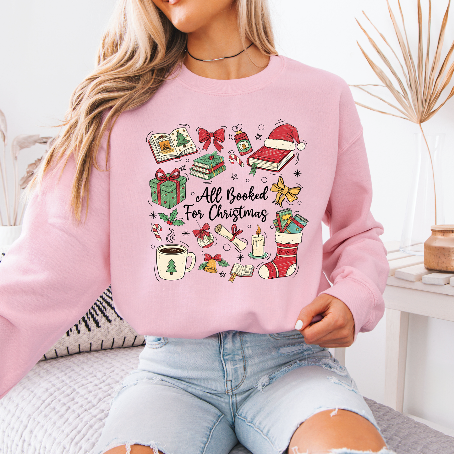 📚✨ Bookish Christmas ✨📚 Organic Cotton Sweatshirt 📚✨