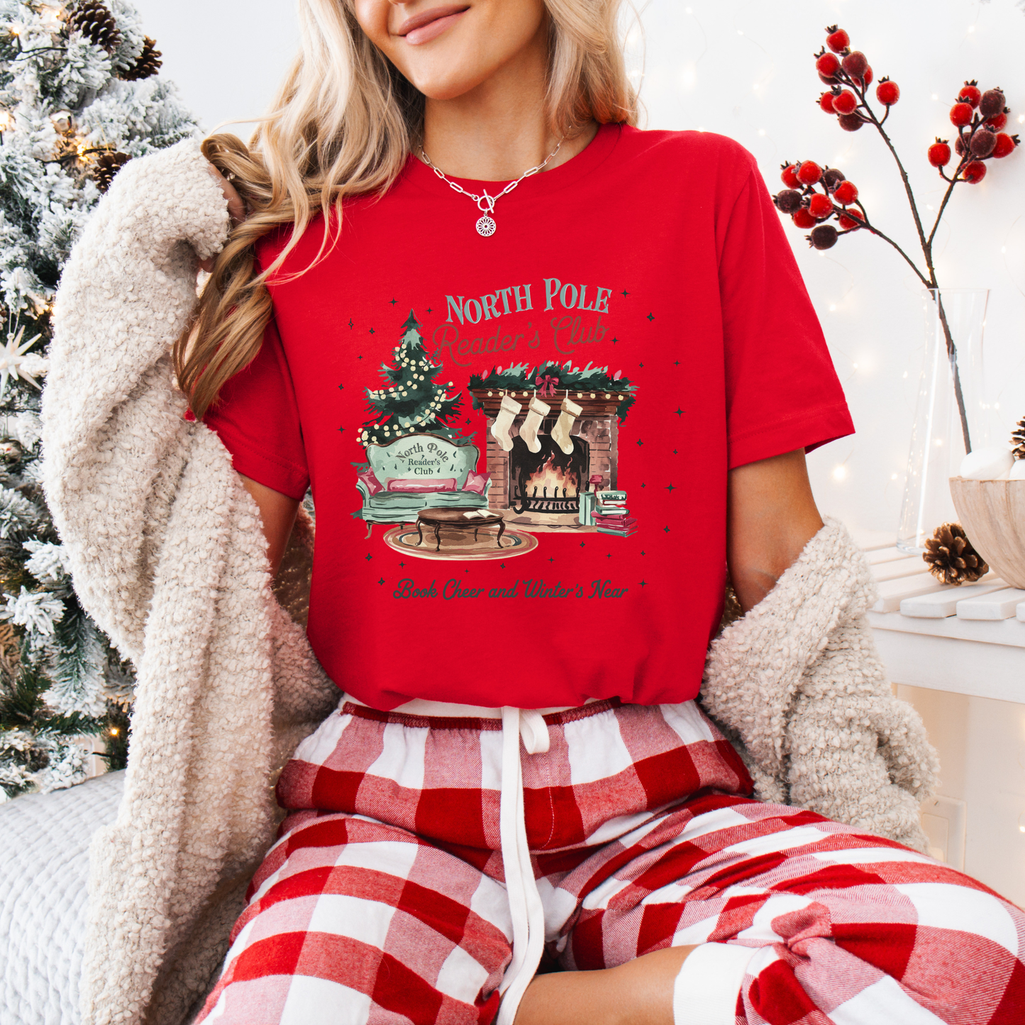 📚❄️ North Pole Reader’s Club ❄️📚  100% Organic Cotton T-Shirt