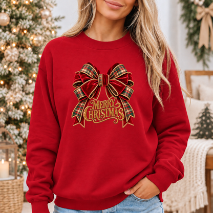 Christmas in Velvet & Tartan 🎀🎄✨ Cosy Christmas Sweatshirt