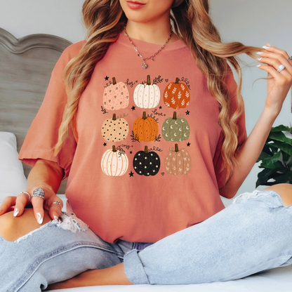 🎃🍂 Pumpkin Patch Cuties Cotton T-Shirt 🧡✨