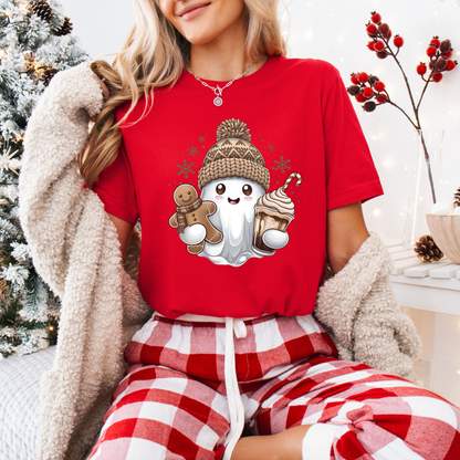 👻 Gingerbread Ghost 🎄 100% Organic Cotton T-Shirt