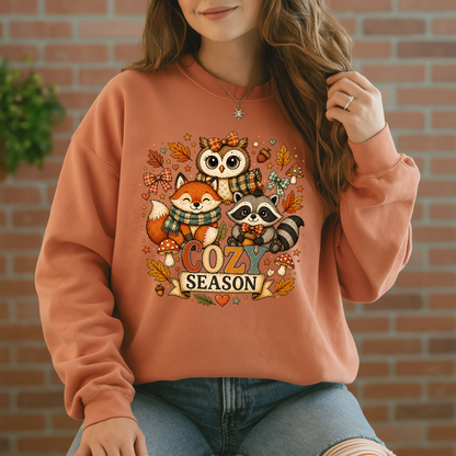 🍂☕ Cozy Season Friends Soft Sweatshirt 🎃✨