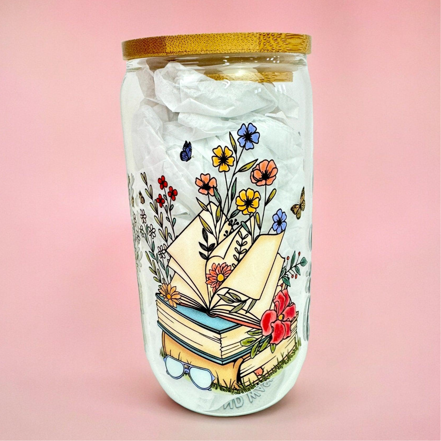 Just One More Chapter 16oz (455ml) Iced Coffee Glass Cup