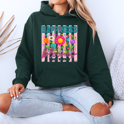 🌸✨ Happiness Blooms From Within Cozy Hoodie 🌼💖🌷