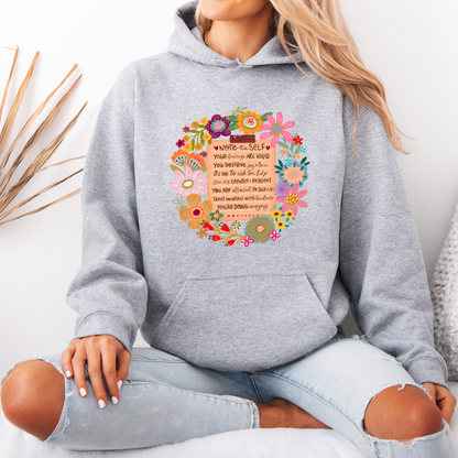 Note to Self Floral Affirmations 🌸✨Luxuriously Thick Hoodie✨