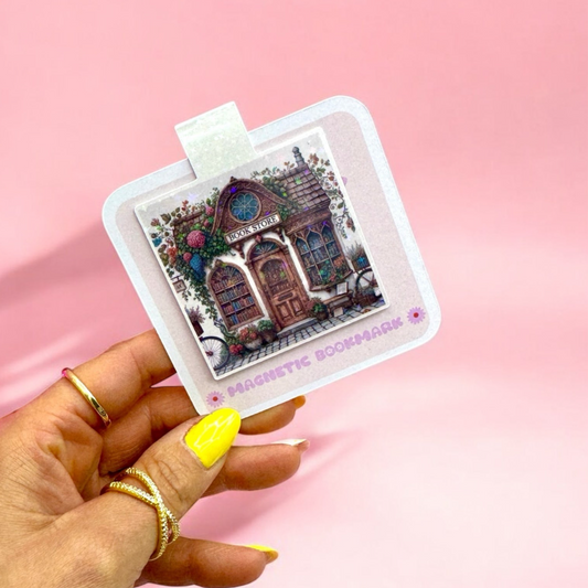 Whimsical Bookstore Magnetic Bookmark 📚✨