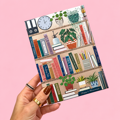 📚🌿 Georgia Breeze Bookshelves Foiled Journal✨