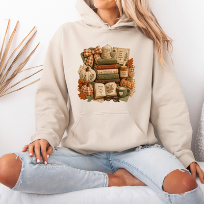 🍂📚 Autumn Stories & Cozy Chapters Hoodie 🎃☕