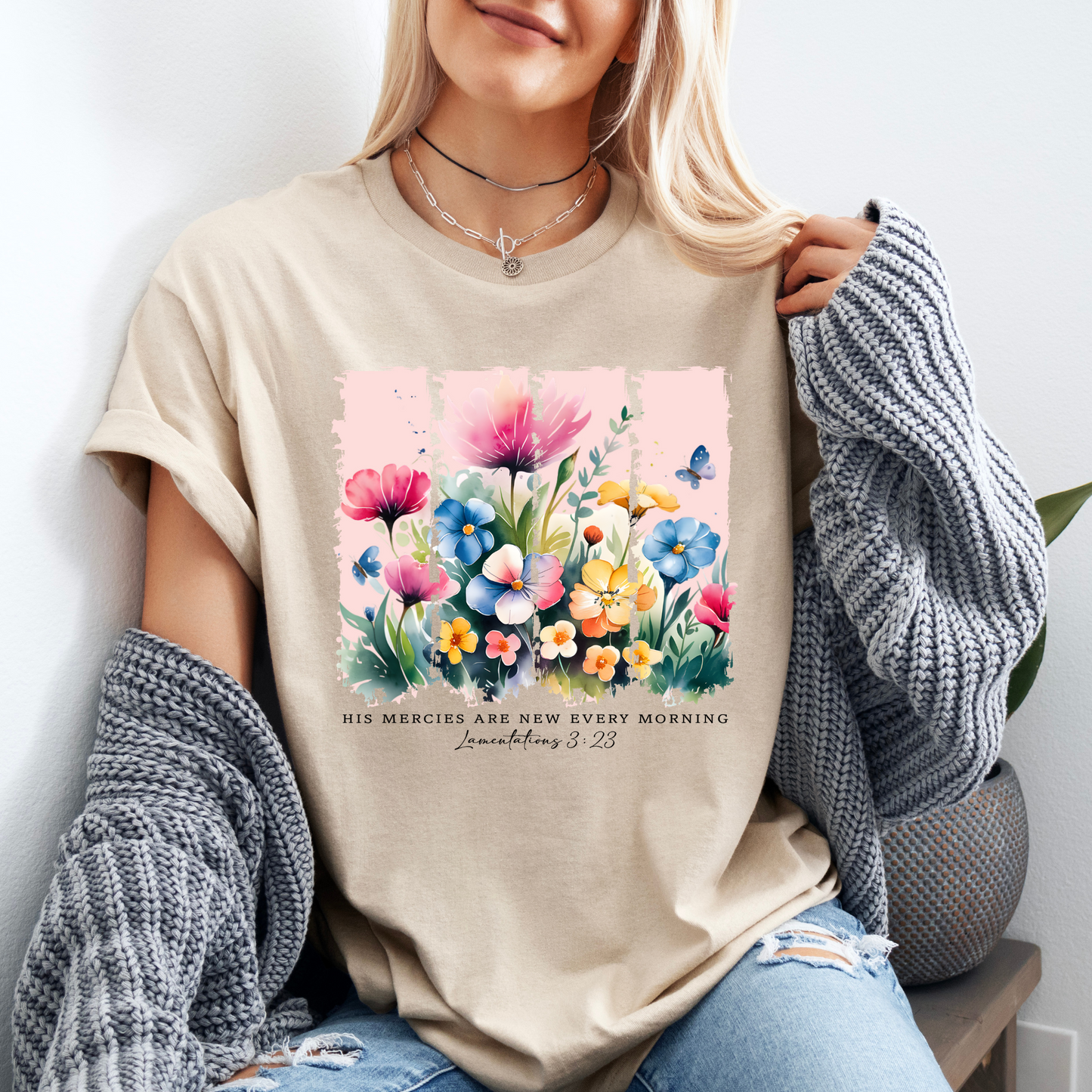 Floral Breeze T-shirt 100% Organic Cotton