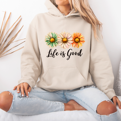 Life Is Good Daisy ✨Luxuriously Thick Hoodie✨ 🌼