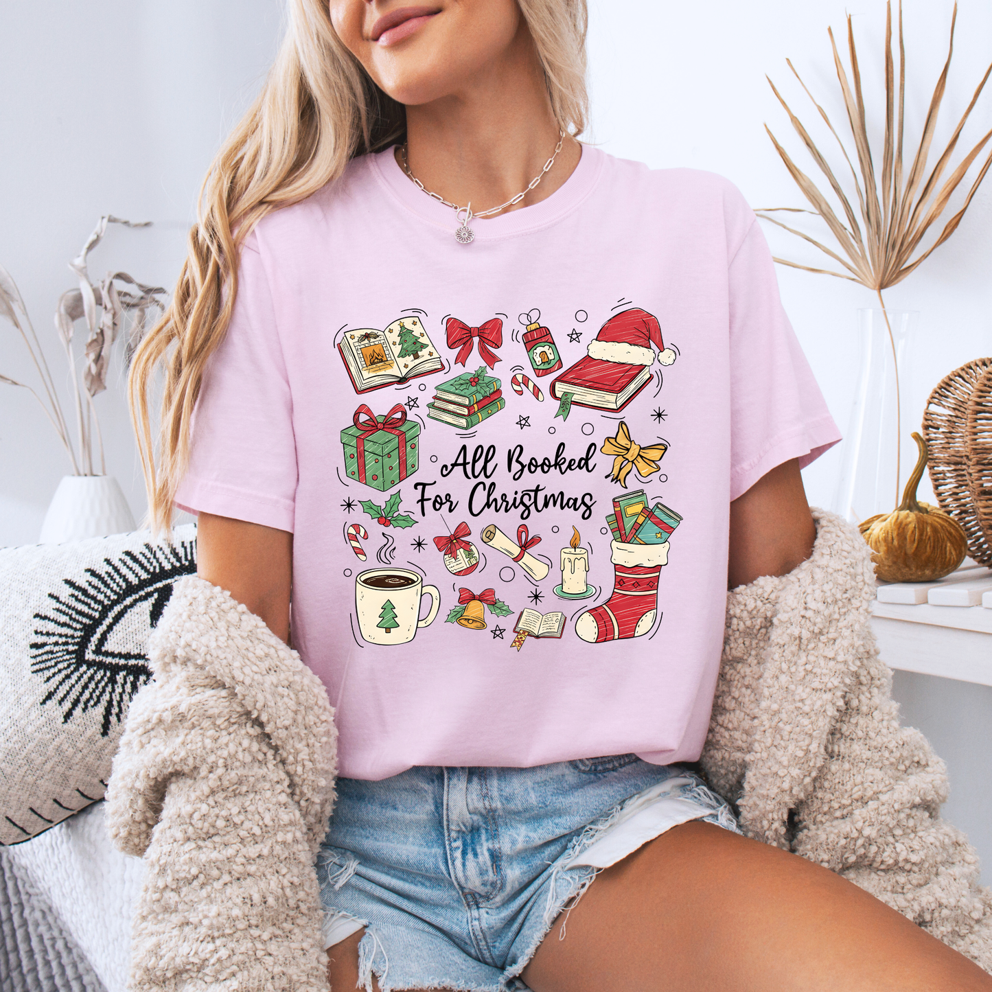 📚✨ Bookish Christmas ✨📚 100% Organic Cotton T-Shirt 📚✨