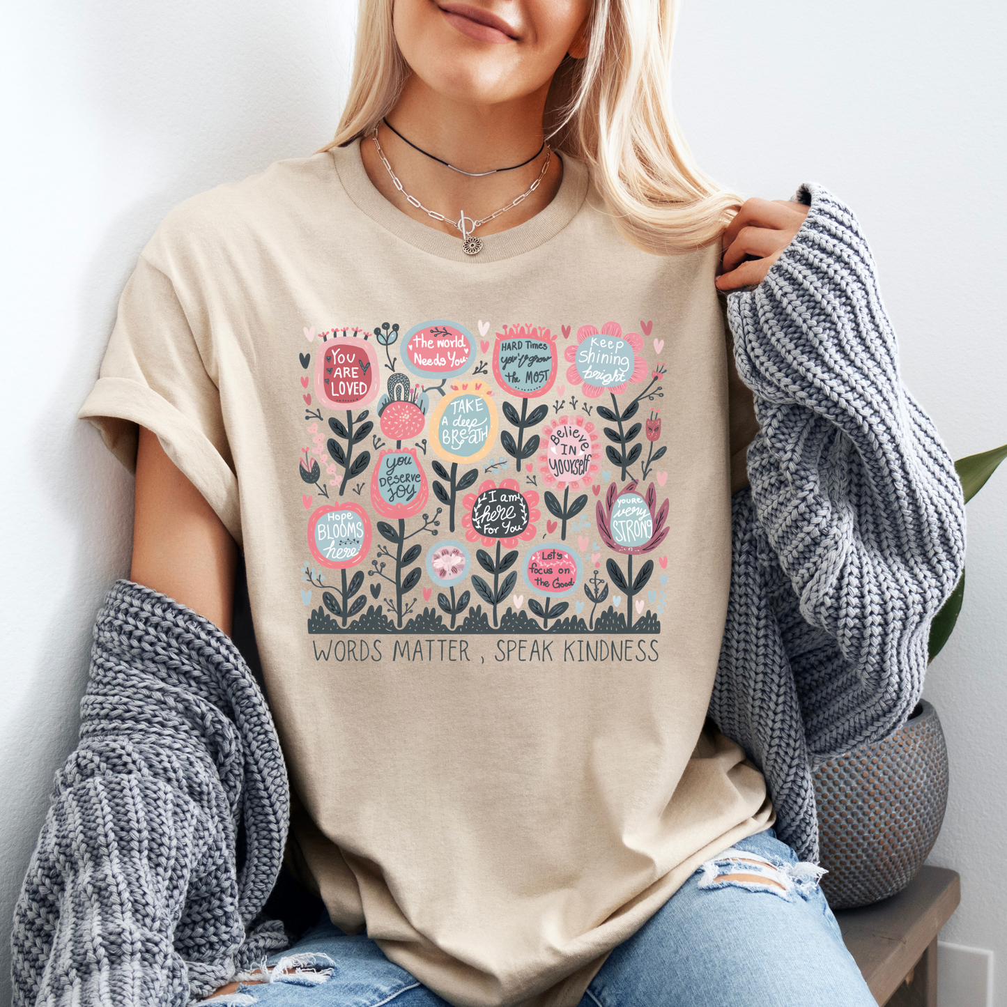 Words Matter T-shirt 100% Organic Cotton