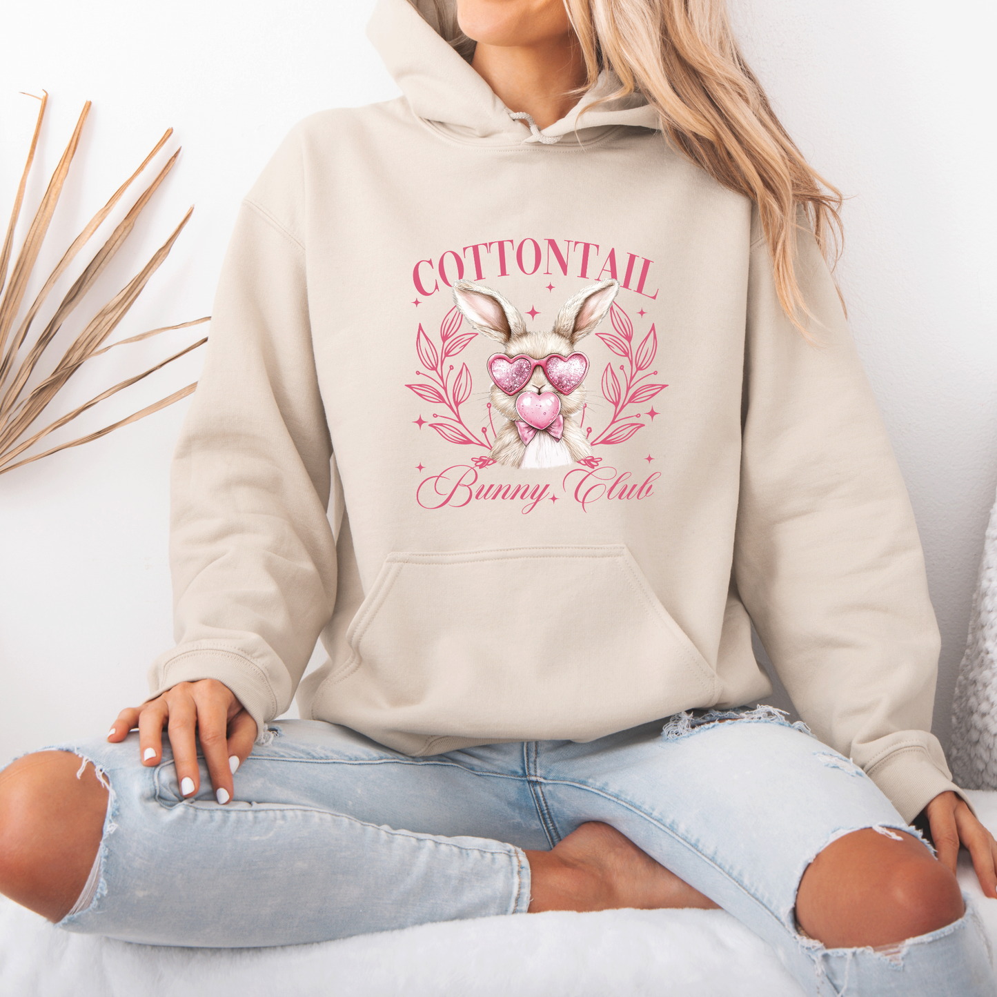 Cottontail Bunny Club Hoodie 🐰💖🌷✨