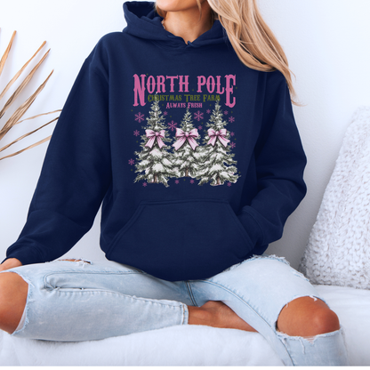 🌲❄️ North Pole Tree Farm ❄️🌲 Luxuriously Thick Hoodie