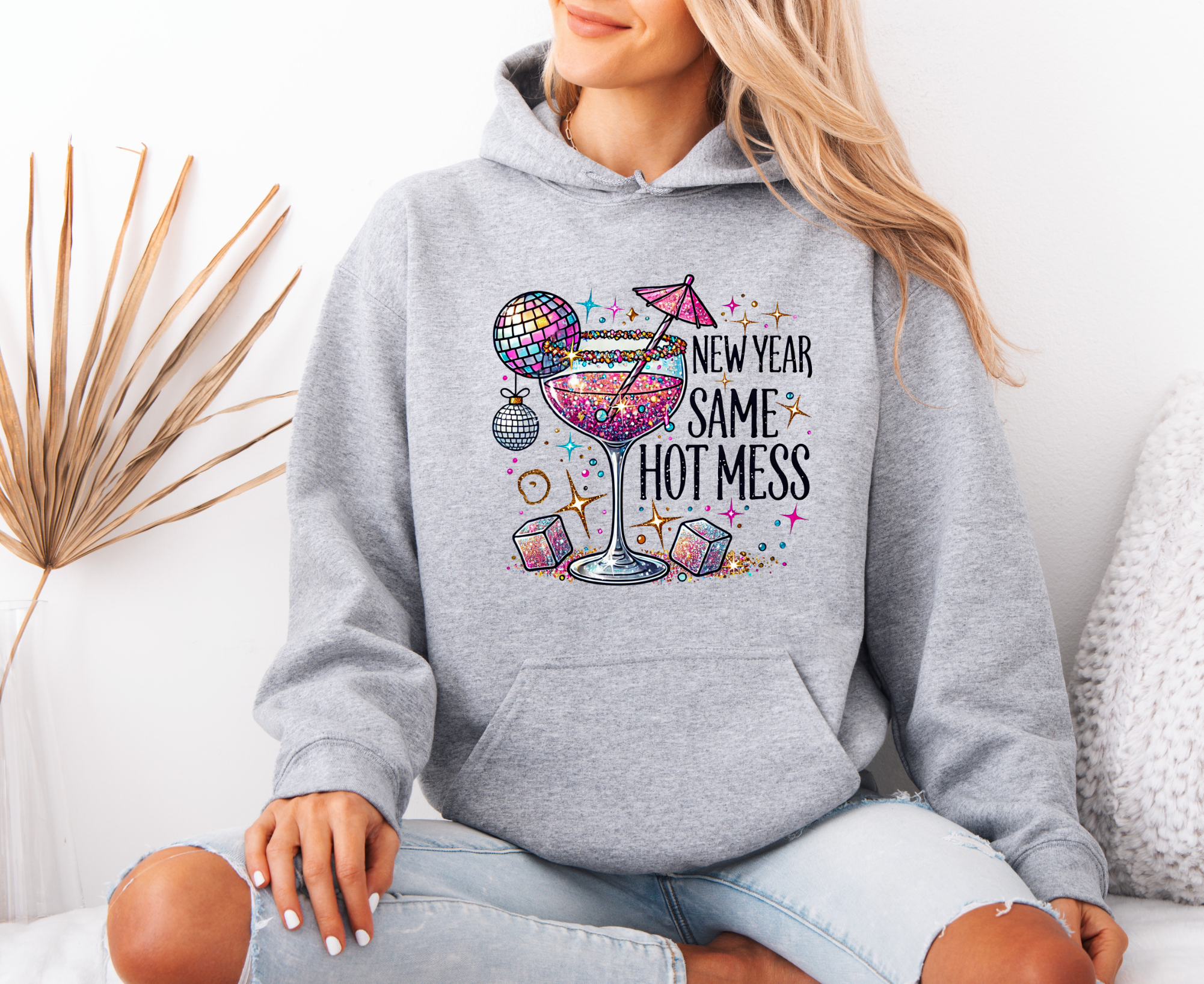 Hot Mess Drink Oversized Hoodie