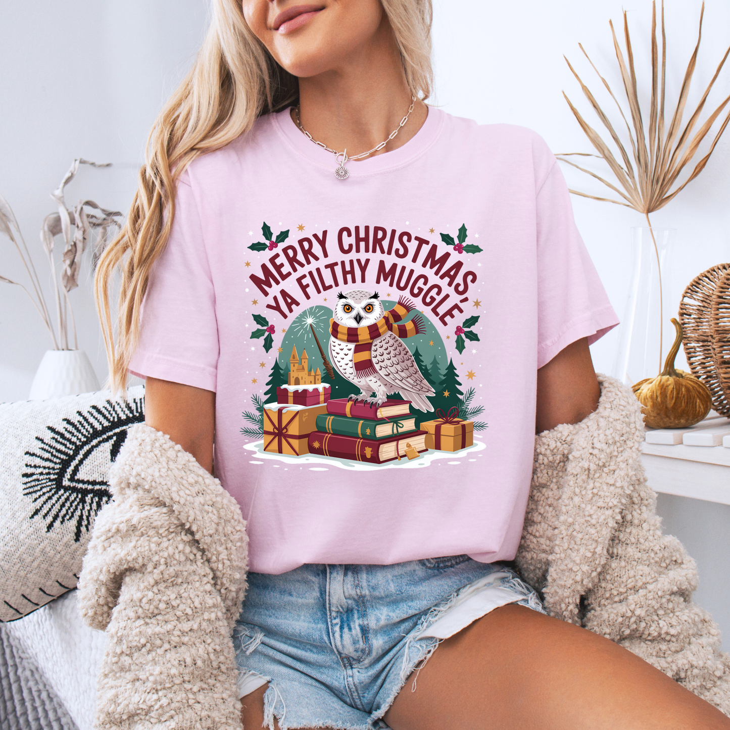 🧙‍♂️🎄 Filthy Muggle Christmas 🎄🧙‍♂️  100% Organic Cotton T-Shirt