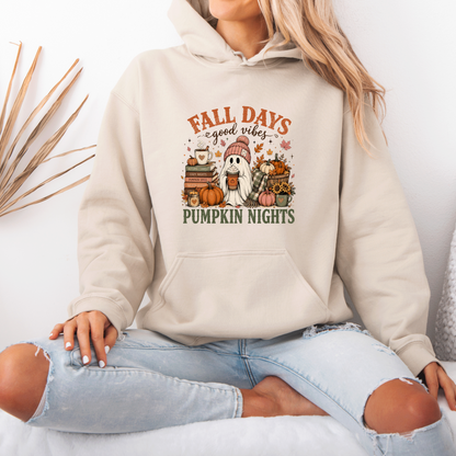 Fall Days & Pumpkin Nights Ghost Hoodie 👻🎃🍂