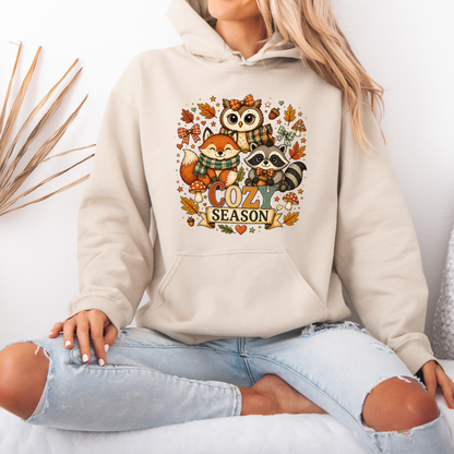 🍂☕ Cozy Season Friends Premium Hoodie 🎃✨
