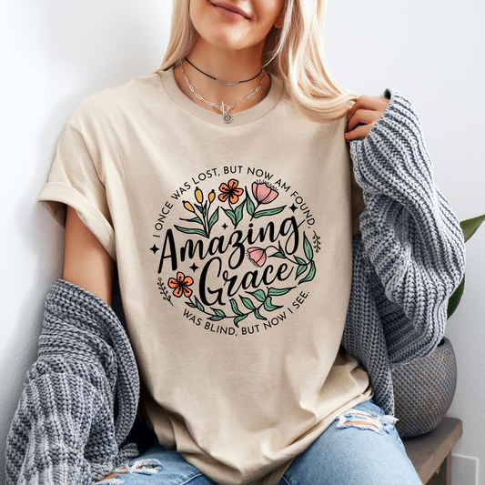 Amazing Grace T-shirt 100% Organic Cotton