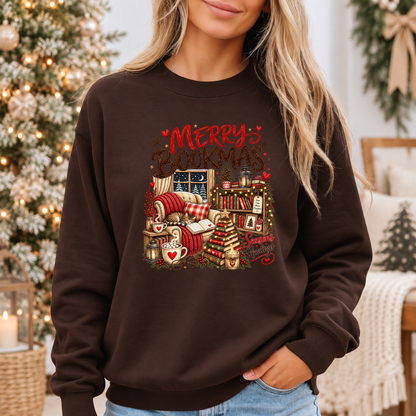 Merry Bookmax & Cosy Chapters 🎄📚❤️ Cosy Christmas Sweatshirt