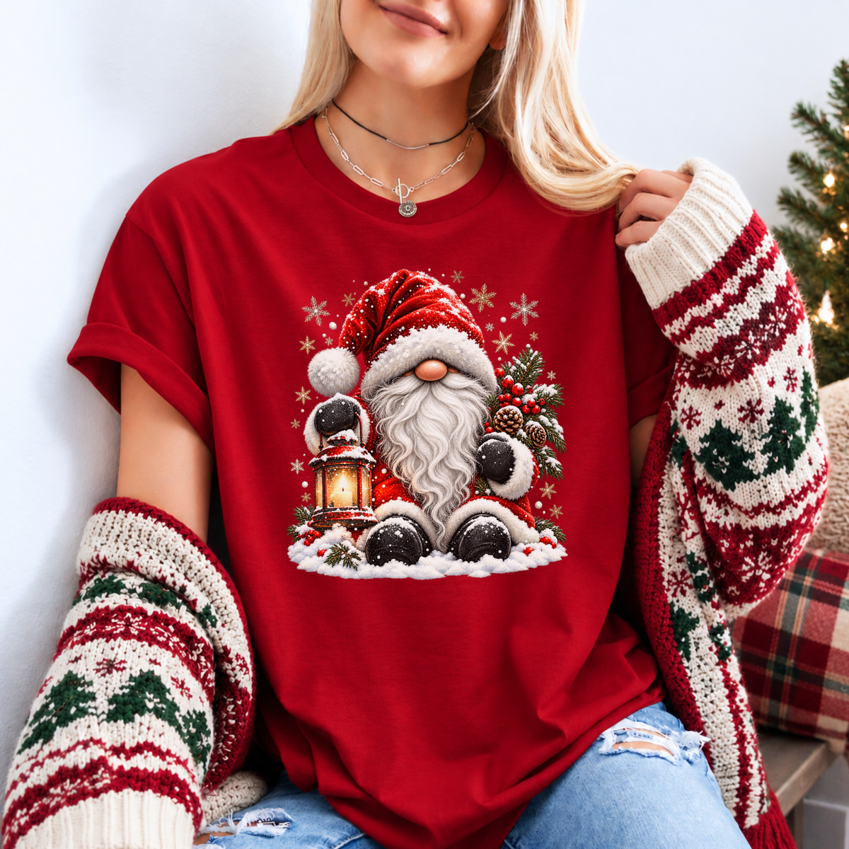 Santa's Cosy Winter Magic 🎅❄️✨ Organic Cotton Christmas T-Shirt