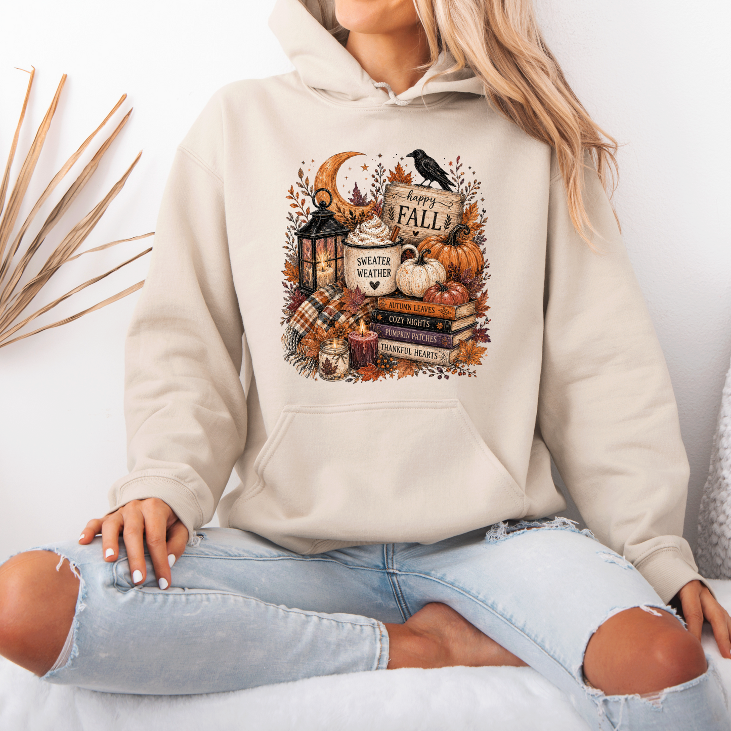 🍂🎃 Happy Fall Sweater Weather Hoodie 🎃🍂