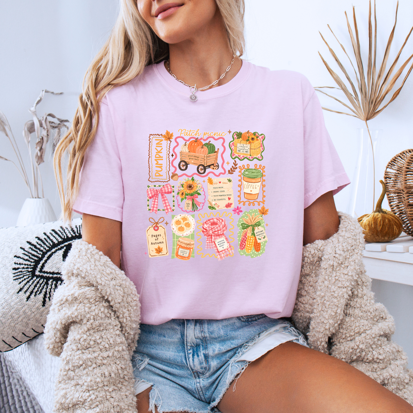 Pumpkin Patch Picnic Autumn T-Shirt 🎃🍂
