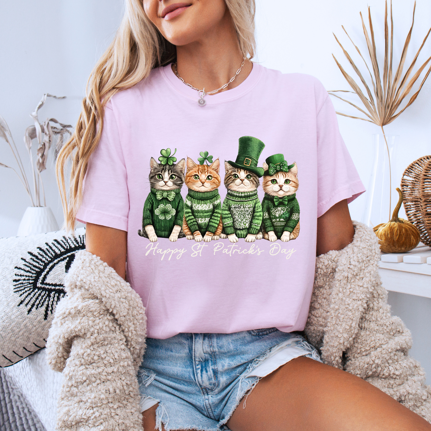 Lucky Cats St. Patrick’s Day T-Shirt 🍀🐾
