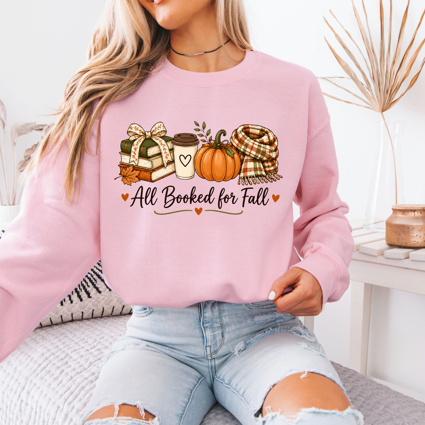 🍂 All Booked for Fall Bookish Sweatshirt 📚✨