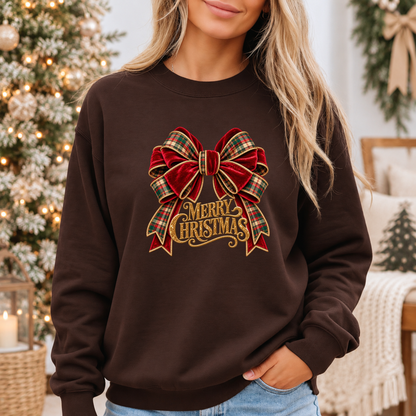 Christmas in Velvet & Tartan 🎀🎄✨ Cosy Christmas Sweatshirt