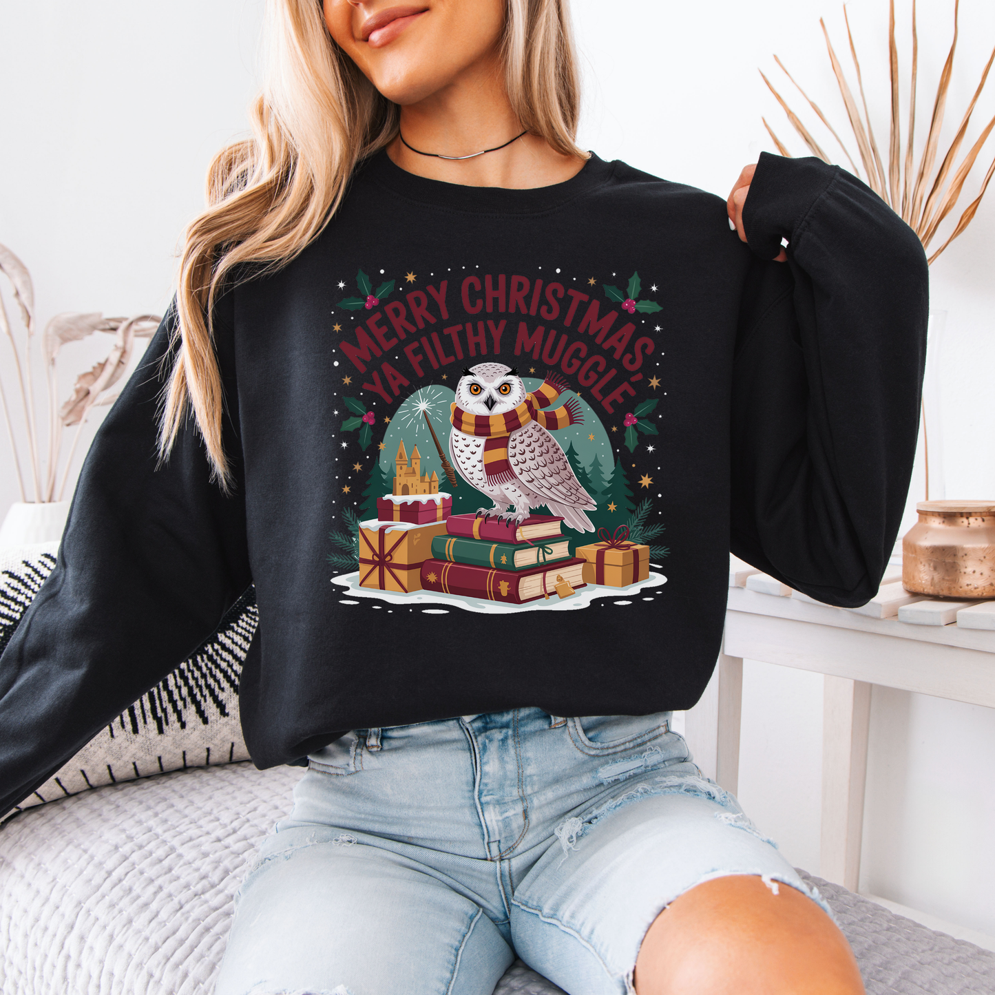 🧙‍♂️🎄 Filthy Muggle Christmas 🎄🧙‍♂️ Organic Cotton Sweatshirt