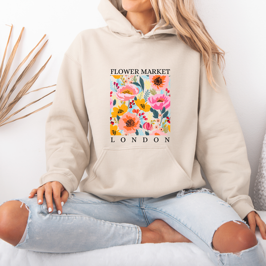Evening Blossom Garden 🌺 Luxuriously Thick Hoodie