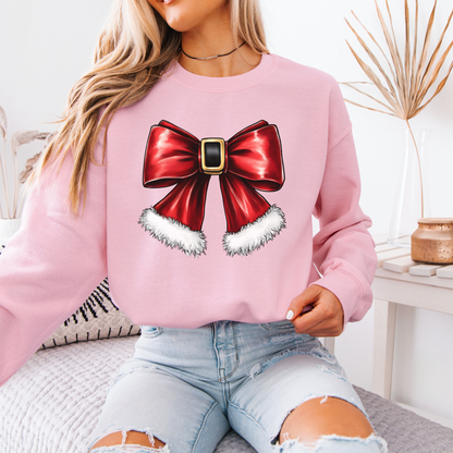 🌟 Santa’s Bow🎄 Organic Cotton Sweatshirt