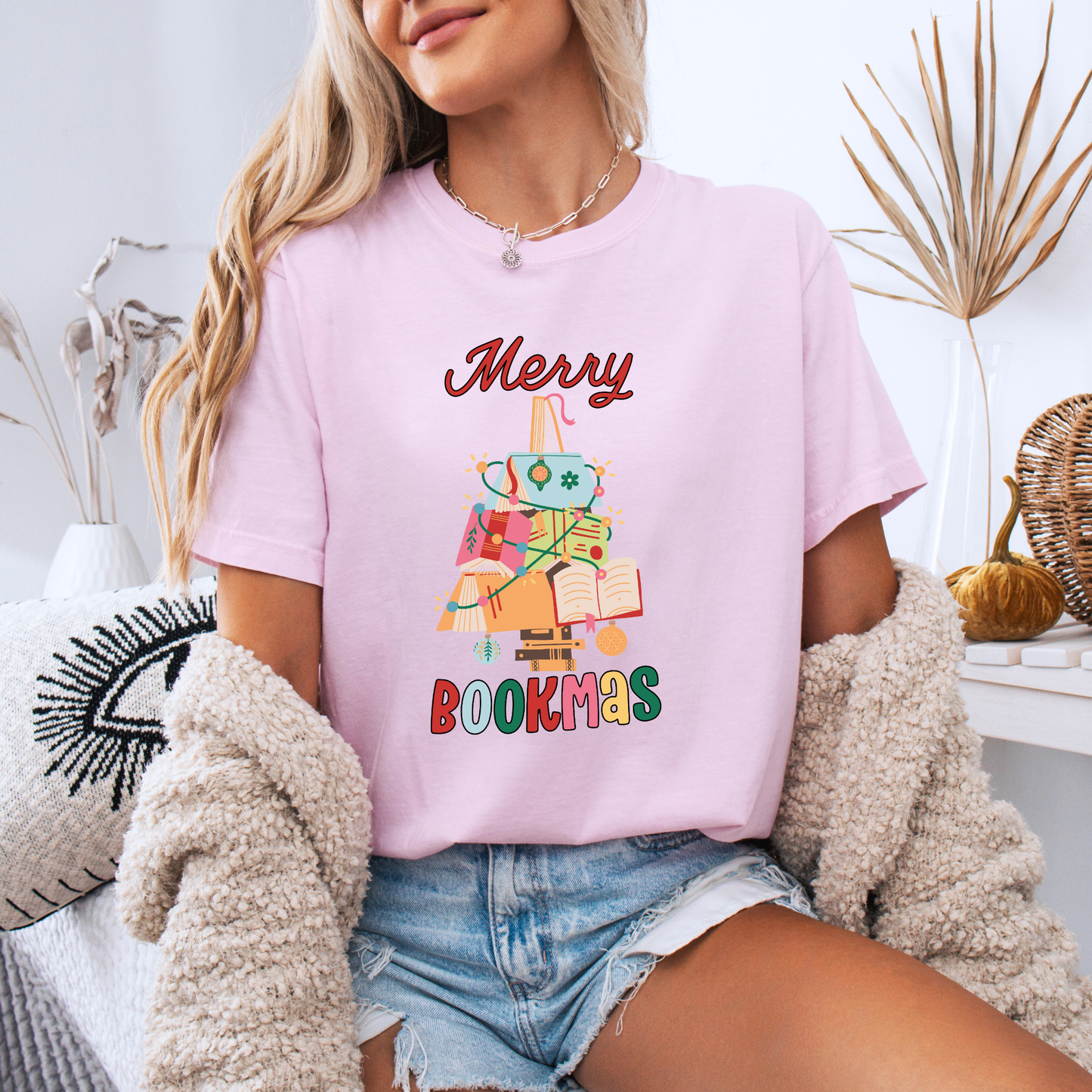 🎄📚 Merry Bookmas ✨ 100% Organic Cotton T-Shirt