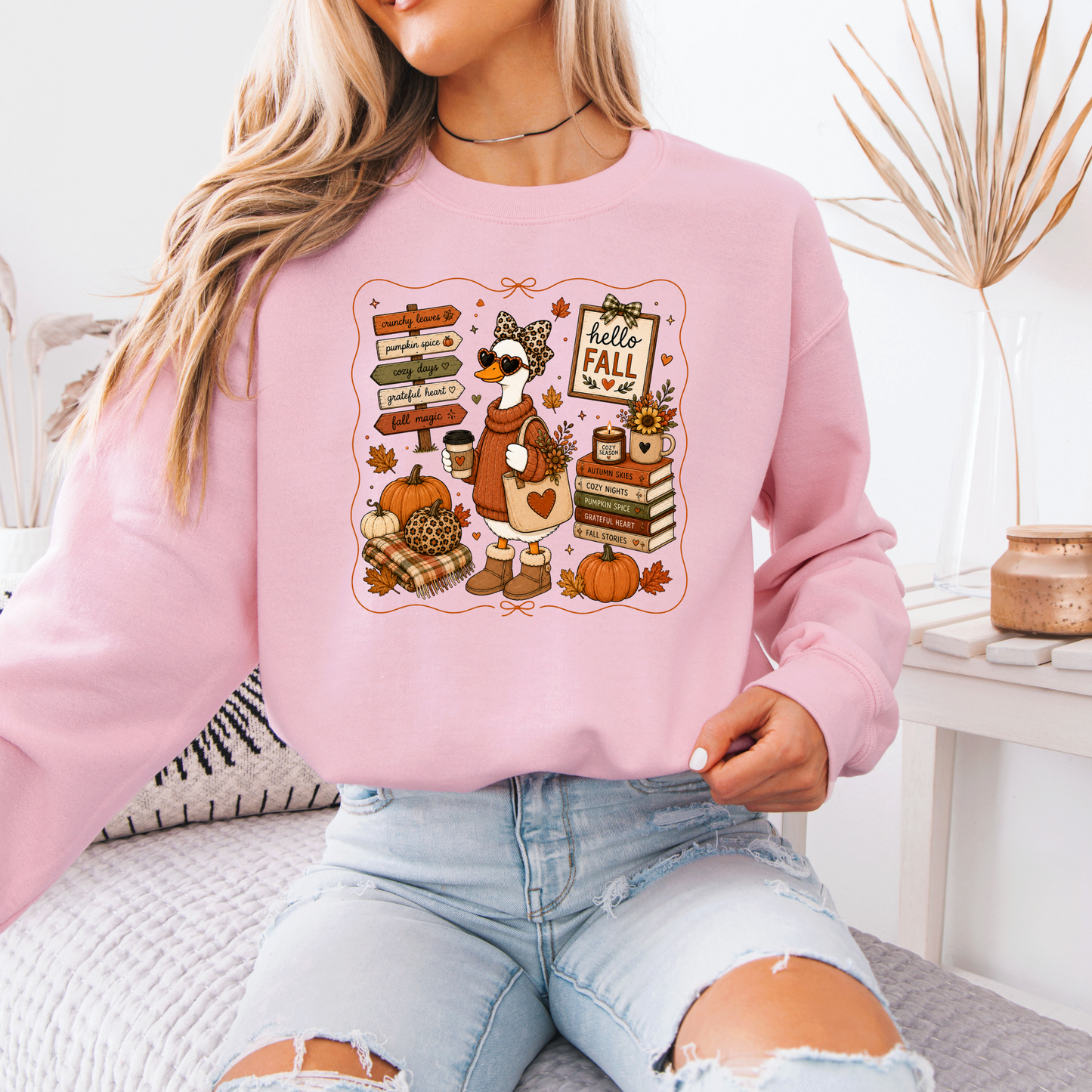 Hello Fall Goose Sweatshirt 🍂🪿