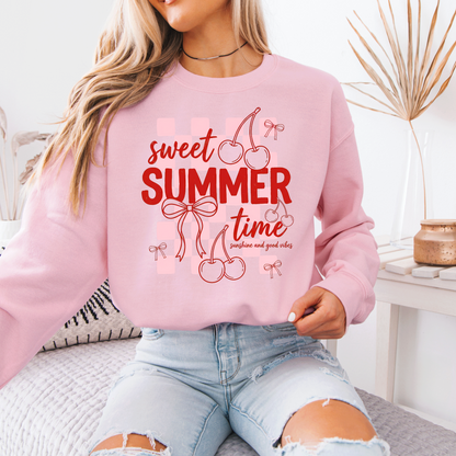 🍒 Sweet Summer Cherries Sweatshirt 🎀☀️