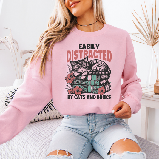 Cat Nap & Chapters Organic Cotton Crewneck Sweatshirt