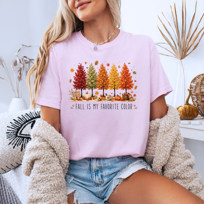 🍂🎨 Fall Is My Favourite Colour Cotton T-Shirt 🍁✨