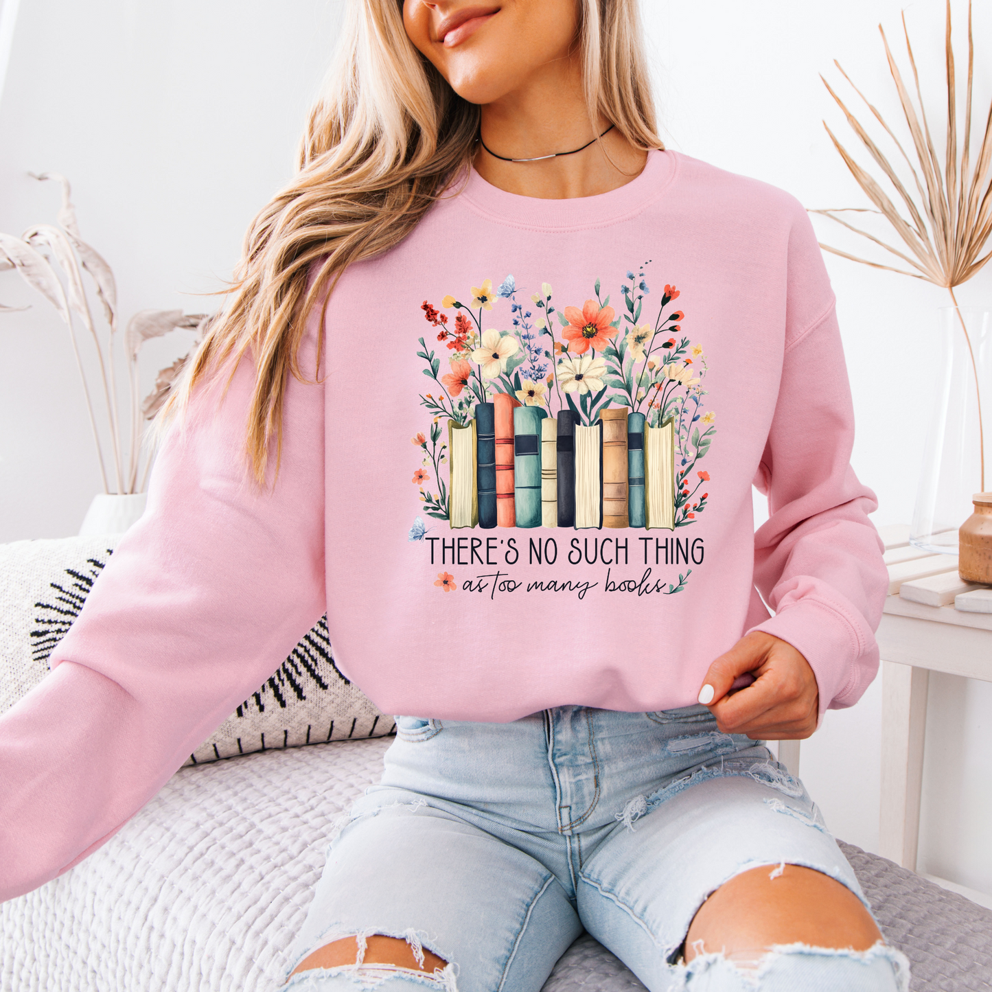 Blossoms and Books Sweatshirt 📚✨