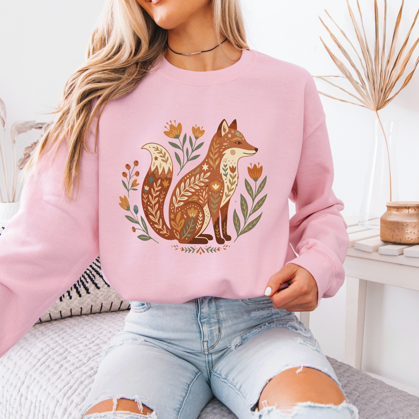 🦊🌿 Woodland Fox Sweatshirt 🍂✨
