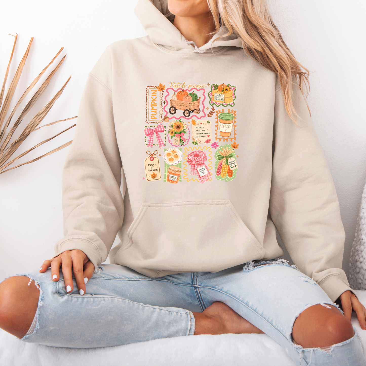 Pumpkin Patch Picnic Autumn Hoodie 🎃🍂