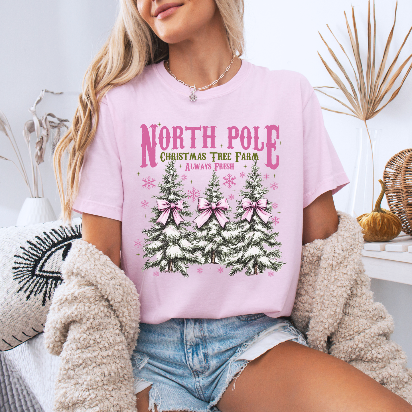 🌲❄️ North Pole Tree Farm ❄️🌲  100% Organic Cotton T-Shirt