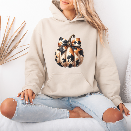 Cow hide Pumpkin Luxuriously Thick Hoodie