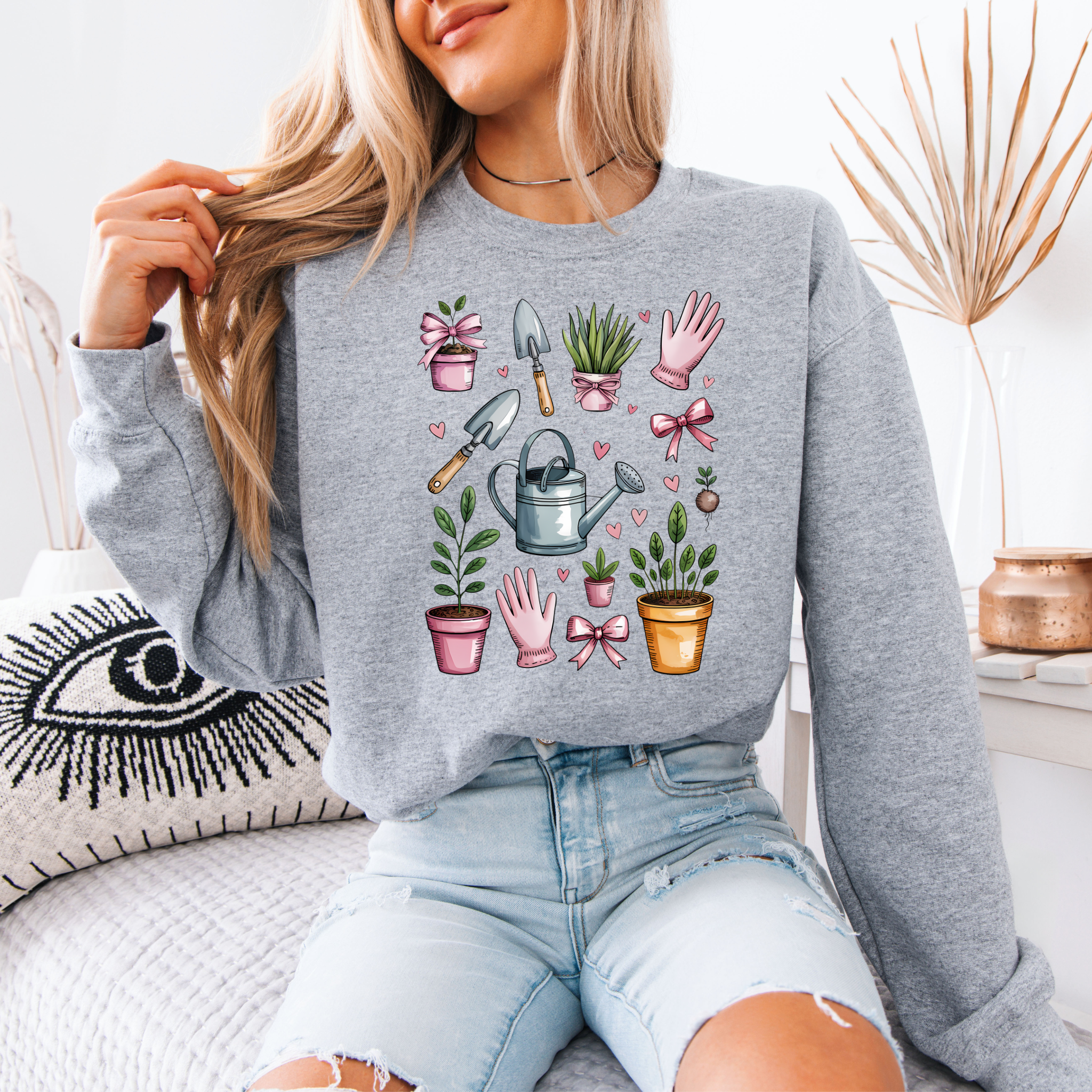 Garden Girl Era Cotton Sweatshirt