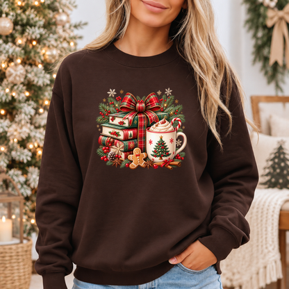 Festive Christmas Book Nook ✨🎅 Cosy Christmas Sweatshirt
