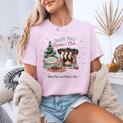 📚❄️ North Pole Reader’s Club ❄️📚  100% Organic Cotton T-Shirt