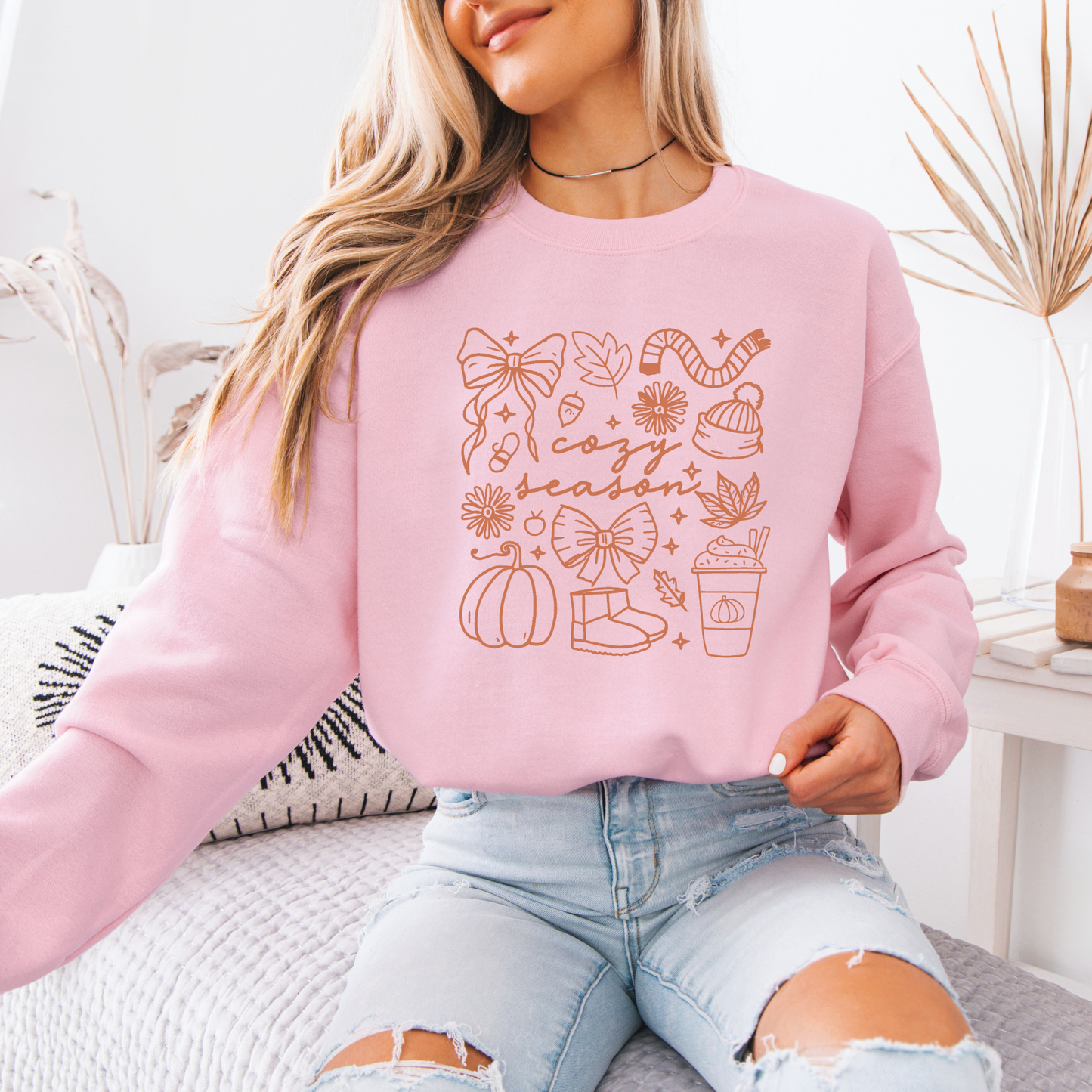 Cozy Season Organic Cotton Crewneck Sweatshirt