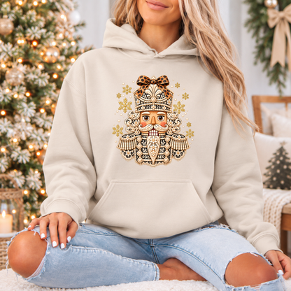 ✨ Golden Bloom Nutcracker❄️ Premium Christmas Hoodie